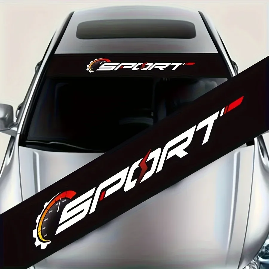 

1PC Sport Logo Car Motorcycle Sticker, Speedometer Themed Decal for Auto Moto Decoration & Personalization