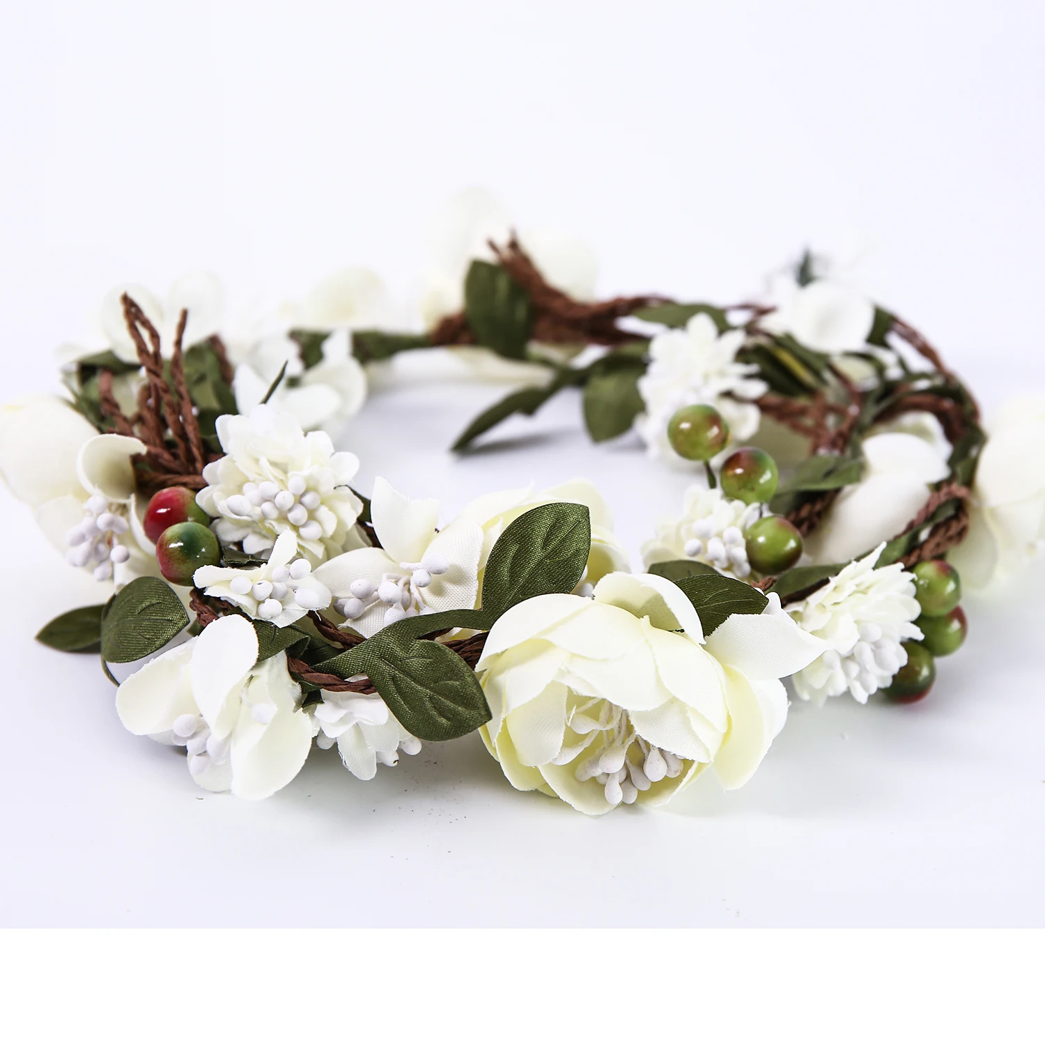 Wedding Flower Wreath wedding decoration bridal hair headdress Flower Crown hair accessories adjustable party garlands