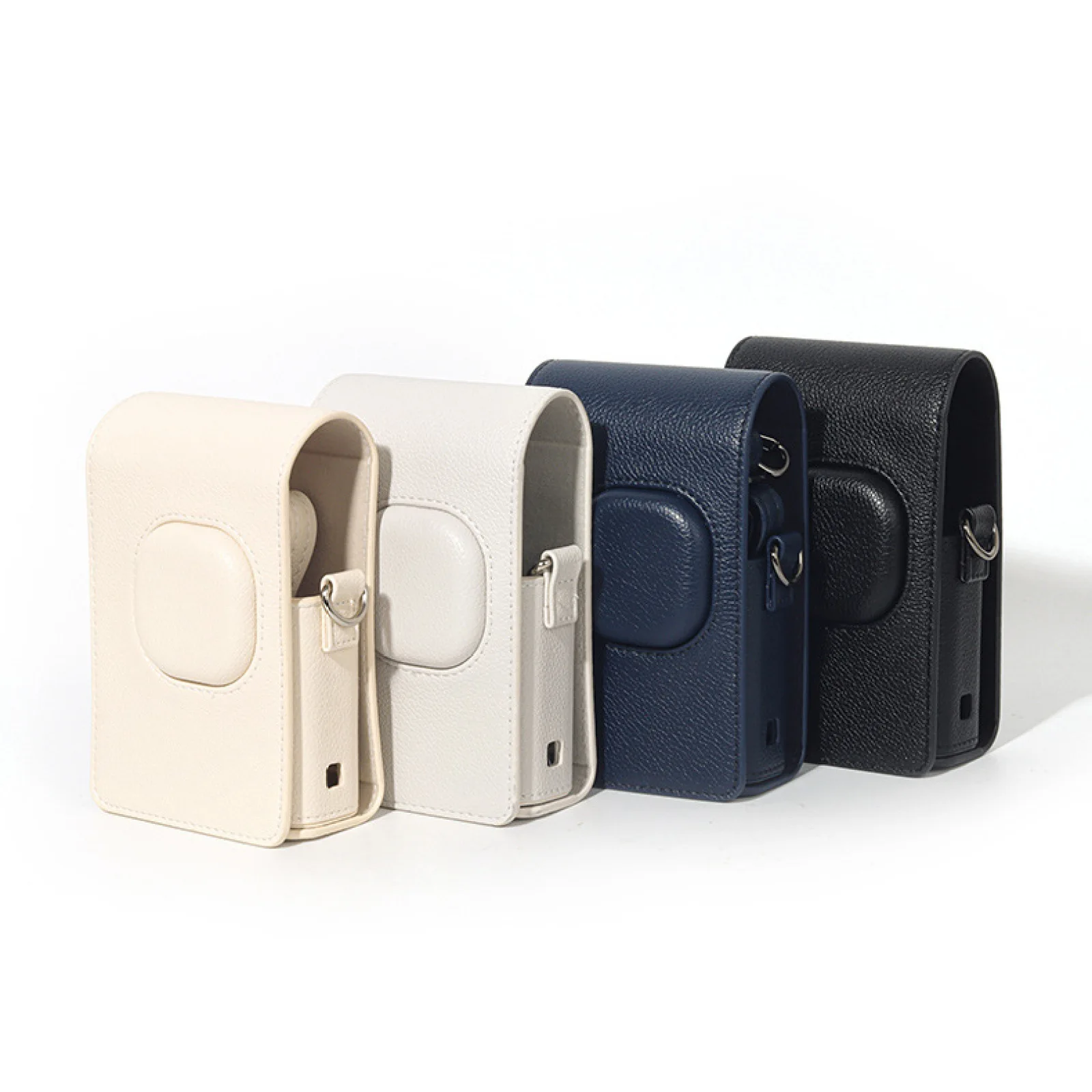 ل Instax mini liplay + حقيبة كاميرا ريترو بولي Leather حافظة جلدية حزام الكتف حماية حقيبة جلدية صلبة واقية #3