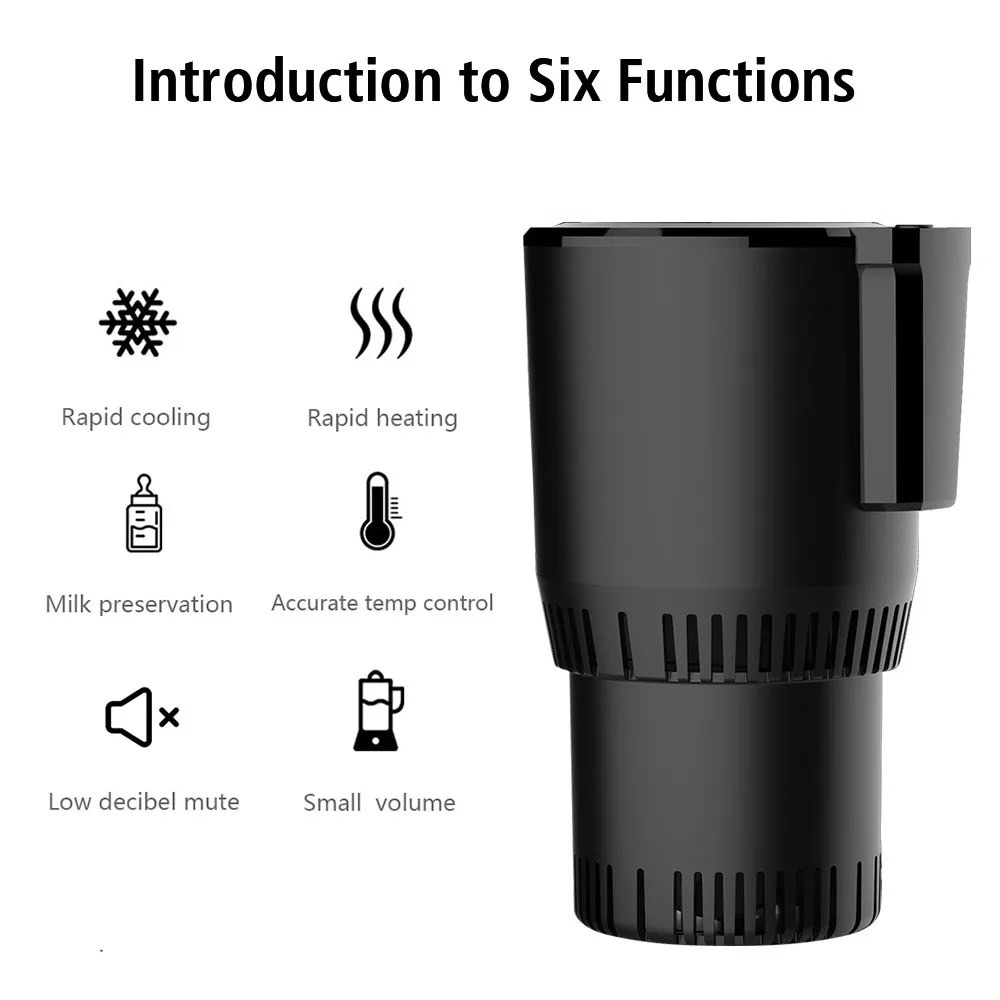 

Rapid Refrigeration Kettle Car Cooling Heating Cup Holder DC 12V Portable Heat Preservation Water Warmer Bottle Smart Cup