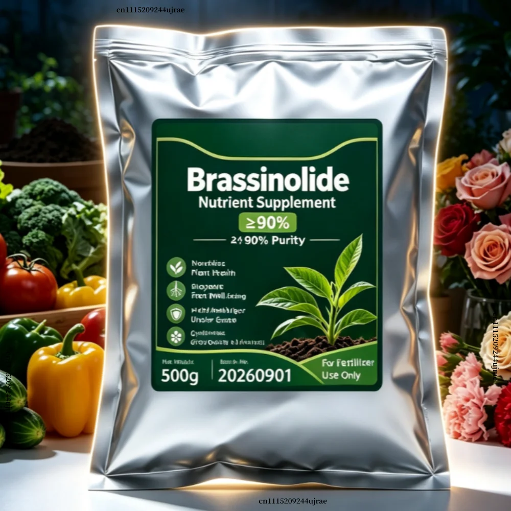 90% Brassinolide Horticulture Foliar Fertilizer, For Bonsai, Houseplants & Flowers, Enhance Plant Vitality & Bloom Status