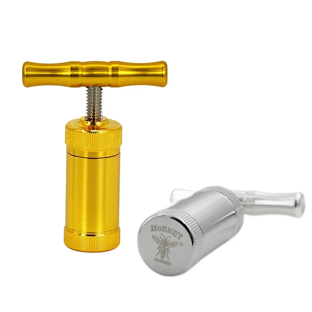 Metal Tobacco Herb Press Aluminum Compressor Pressure Spice Grinder Hand Crusher Smoking Accessories