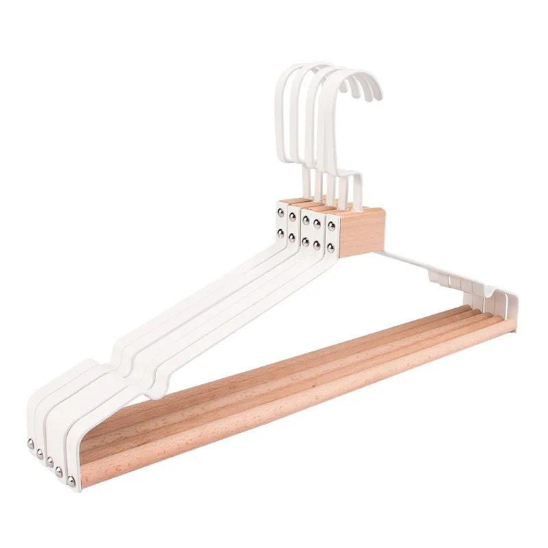 Flat iron metal clothes hangers, trouser hangers, suit hangers, anti-drop, wide-shoulder, non-marking, anti-shoulder angle