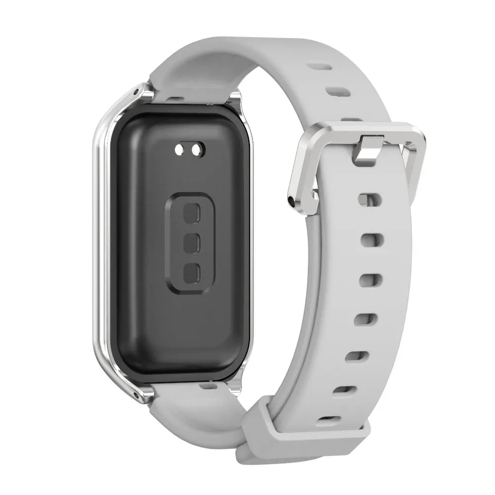 حزام للفرقة مي 9 سوار معصم نشط لشاومي مي باند 8 سوار سيليكون نشط لريدمي باند 2 3 إكسسوارات نمط رياضي