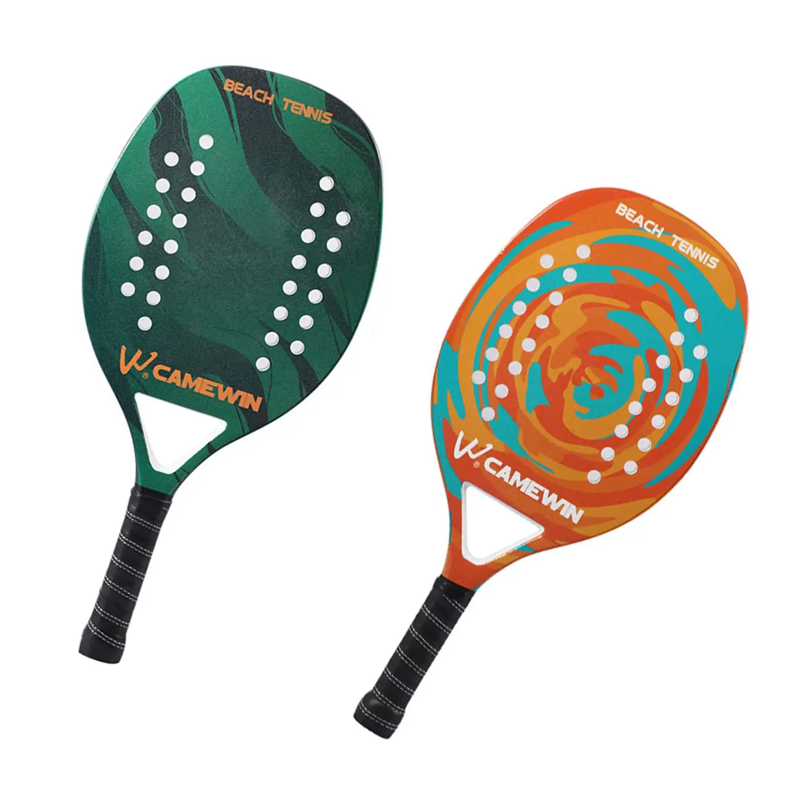 beach-tennis-paddle-racket-with-ball-bag-adult-unisex-equipment-shock-resistant-carbon-frame-lightweight-for-beginners
