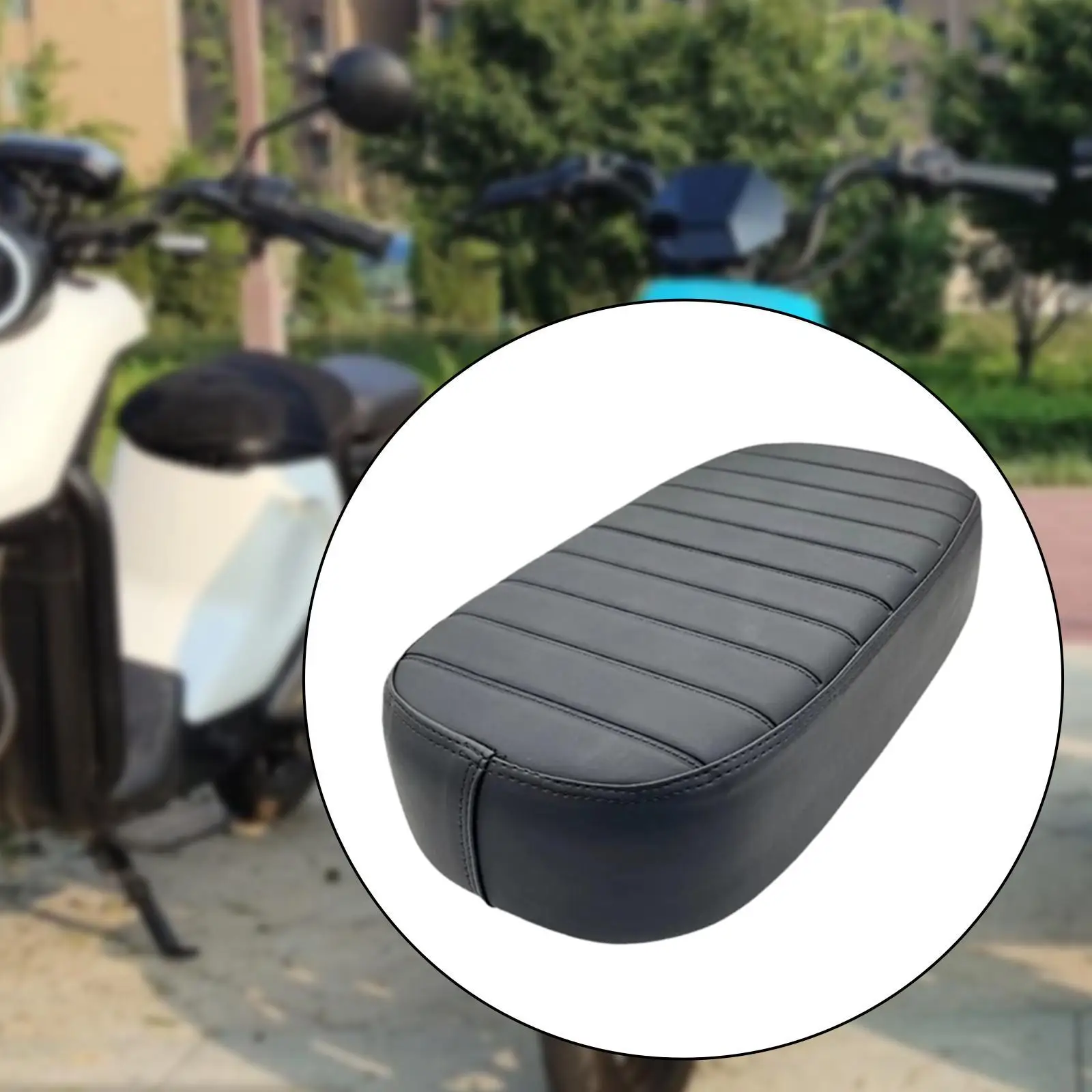 Rear Seat Pad Soft Leather Easy to Install Practical Shockproof Universal Bike Accessories Passenger Saddle for Kid Women Men