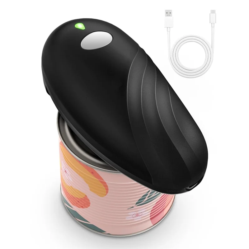 B84B-One-Touch Automatic Rechargeable Electric Can Opener For Seniors Smooth Edge For Kitchen Use