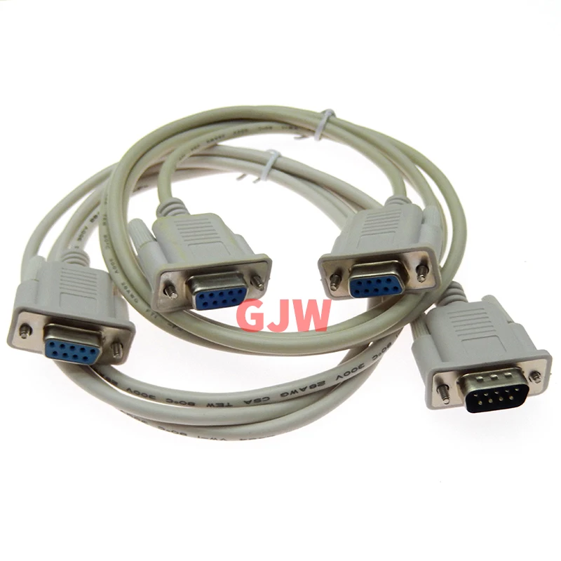 1PCS DB9 Serial Cable 9 Pin Direct connect M/M M/F F/F PC Converter Extension Cable Adapter Cable 1.5m