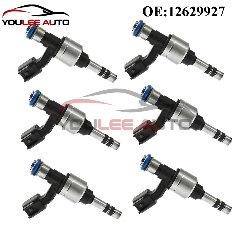 6 uds 12629927 12634126 inyectores de combustible para 3.6L V6 Buick LaCrosse Cadillac CTS SRX Chevrolet Camaro Colorado GMC Canyon 2012-2016