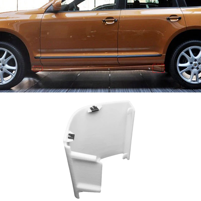 

Auto Body Side Skirt Corner Unpainted Cover For Porsche Cayenne GTS 957 2007-2010 Front Rear Fender Splash Guard Replacement