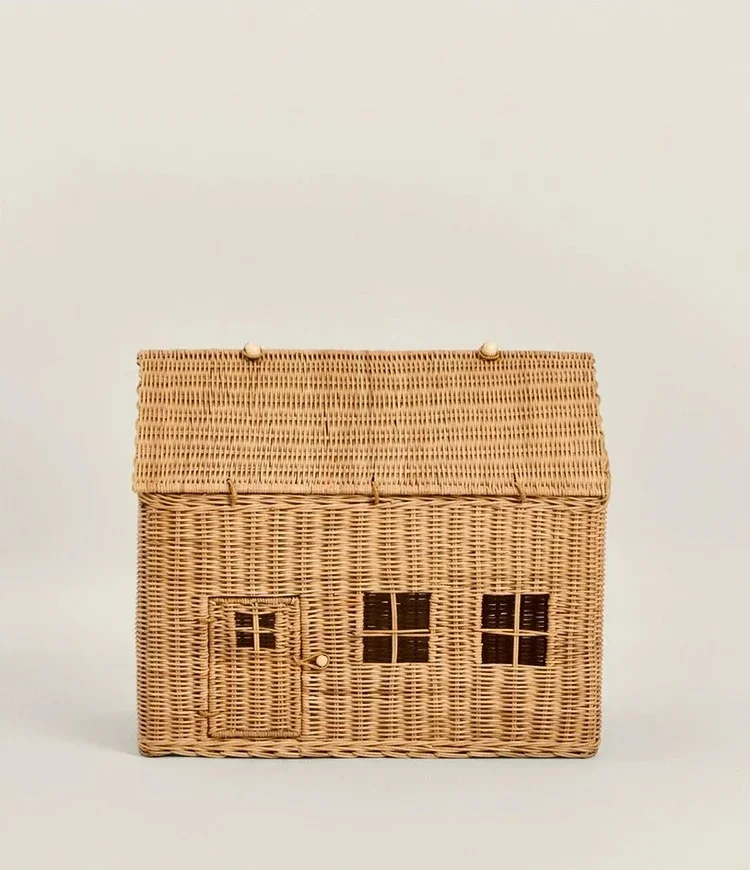 Count rattan woven  storage baskets