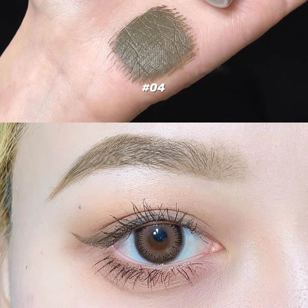 Natural Eyebrow Tinting Cream 3D Smudge-proof Coffee Brown Color Brow Dye Waterproof  Enhancer Brow-setting Gel Mascara Makeup