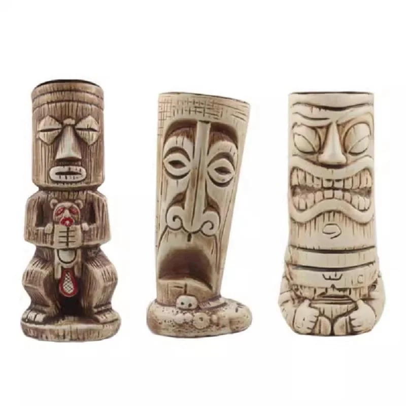 

Ceramic Tiki Mug Creative Porcelain Beer Wine Mug Cup 600ml Bar Tool