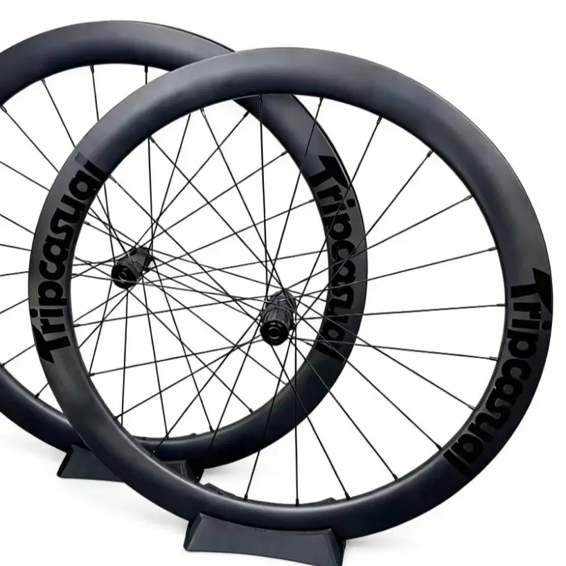 AliExpress NONE Tripcasual 700C 28mm 32mm Carbon Road Bike Tubeless Wheelset Center Lock Disc Brakes  UD Matte wheels