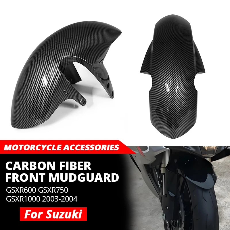 For Suzuki GSXR 600 GSXR 750 2004 2005  GSX-R 1000 2003-2004  GSXR1000 Carbon Fiber Pattern Front Fender
