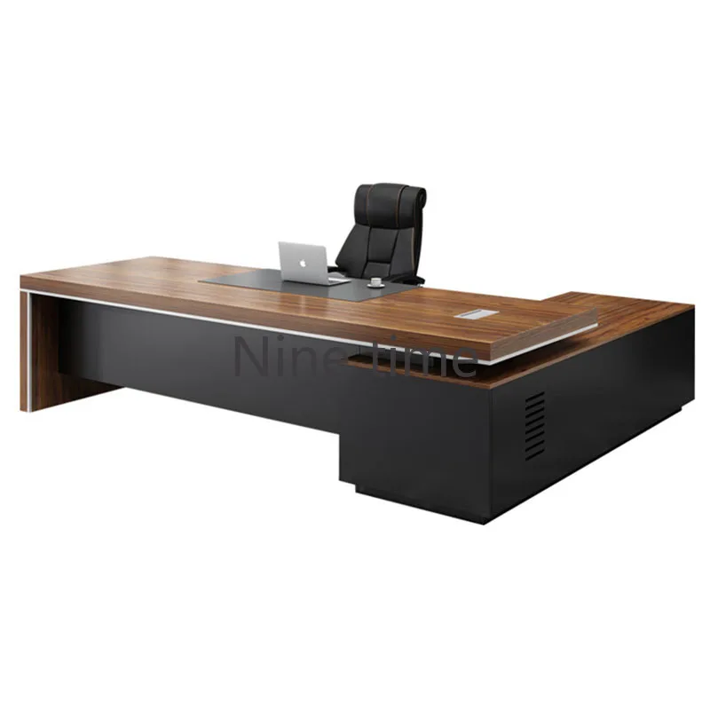 Bookshelf Storage Office Desk Gaming Drawer Adjustable Height Computer Desk Floor Conference Mesa Escritorio Modern Furniture