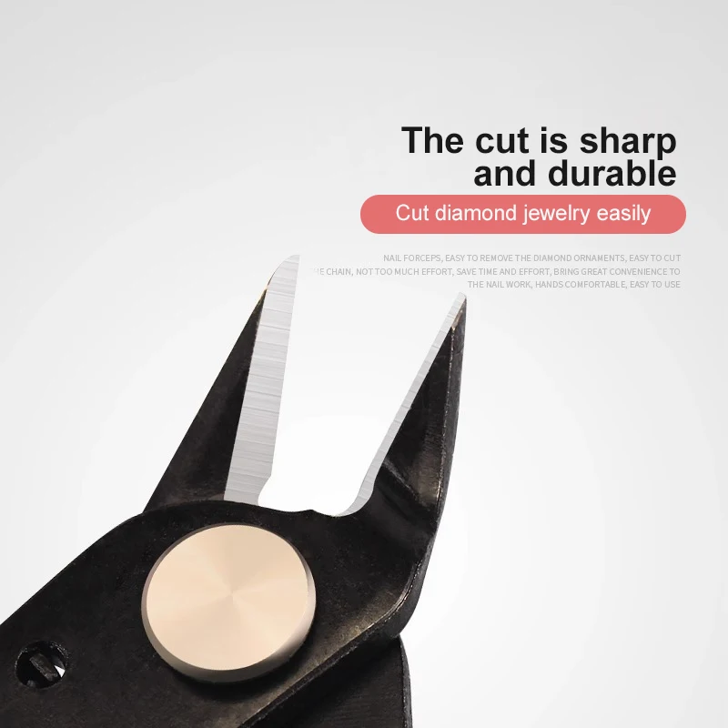 Professional Stainless Steel Nail Art Tools Rhinestones Cutter Plier Chain Scissors Manicure Drill Clipper Remover Beauty Salon