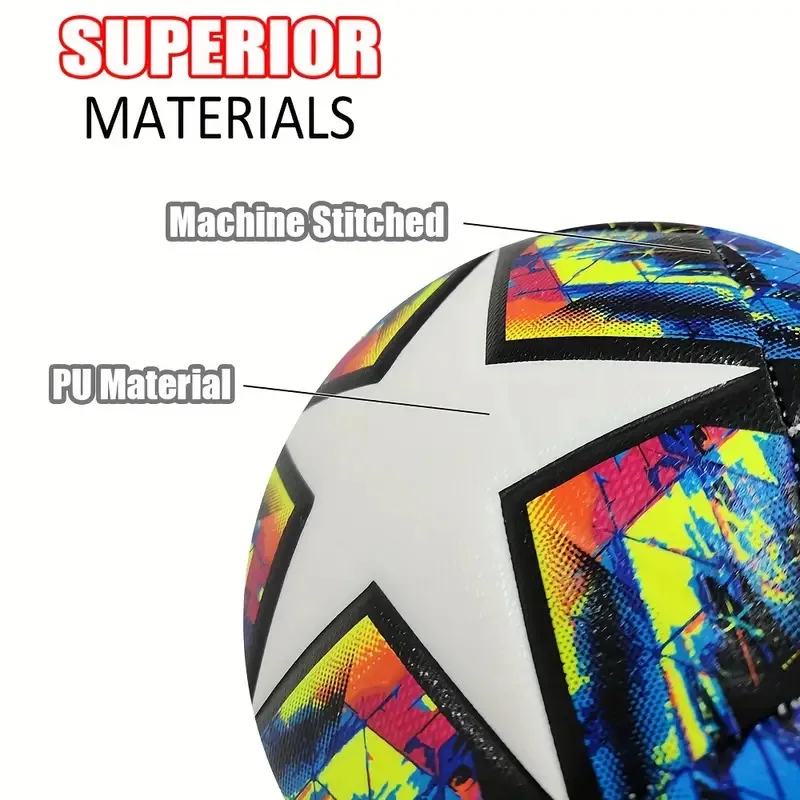 Football standard size 5 machine sewn ball PU explosion-proof material sports league outdoor competition football training