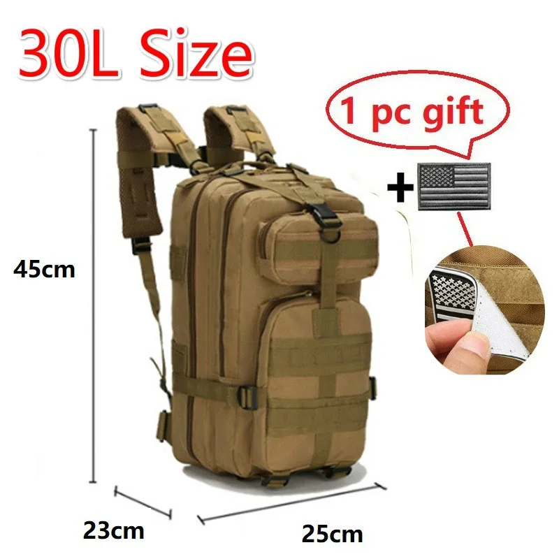 

30l 600D nylon waterproof backpack Outdoor Tactical Sports camping hiking trekking fishing hunting bag climbing men rucksacks