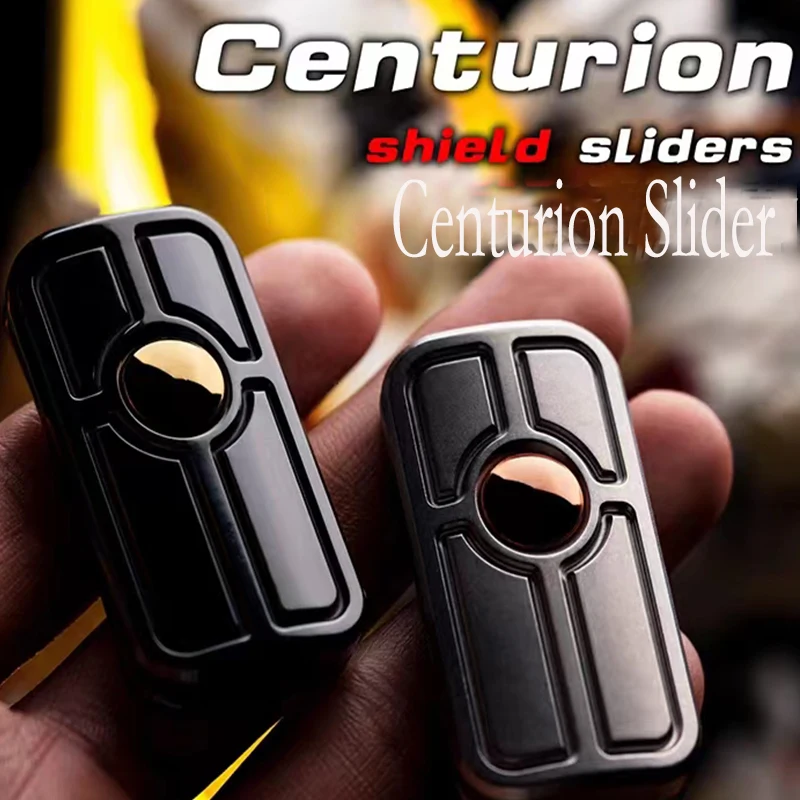 WANWU EDC Centurion Shield EDC Fidget Slider Adults Metal Antistress Push Sliders Magnetic ADHD Tools Stress Relief Fidget Toys