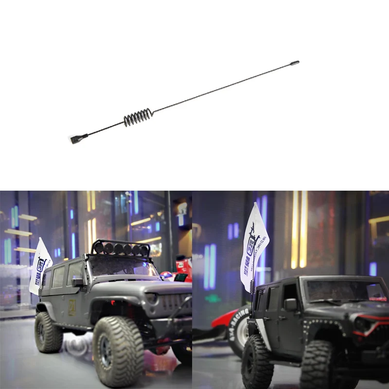 Simulations modell Antennen signal leitung Fahnenmast Universal Stimmungs dekoration für RC Crawler Auto Traxxas Kletter auto DIY Teile