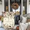 Thanksgiving Fall Brown Daisy Floral Welcome Garden Flag 12 x 18 Inch, Autumn Harvest Burlap Double Sided Small Flag Yard Ho jjp