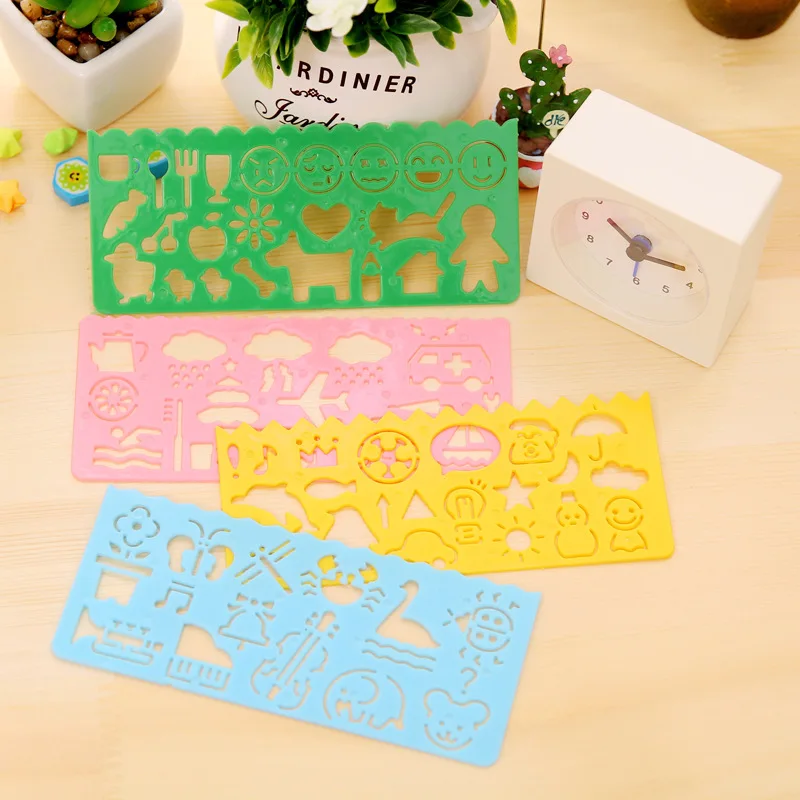 40 Pcs  Versatile Drawing Rulers For Students,15cm, Korean Version Creative Learning Stationery,Children Prize Gift