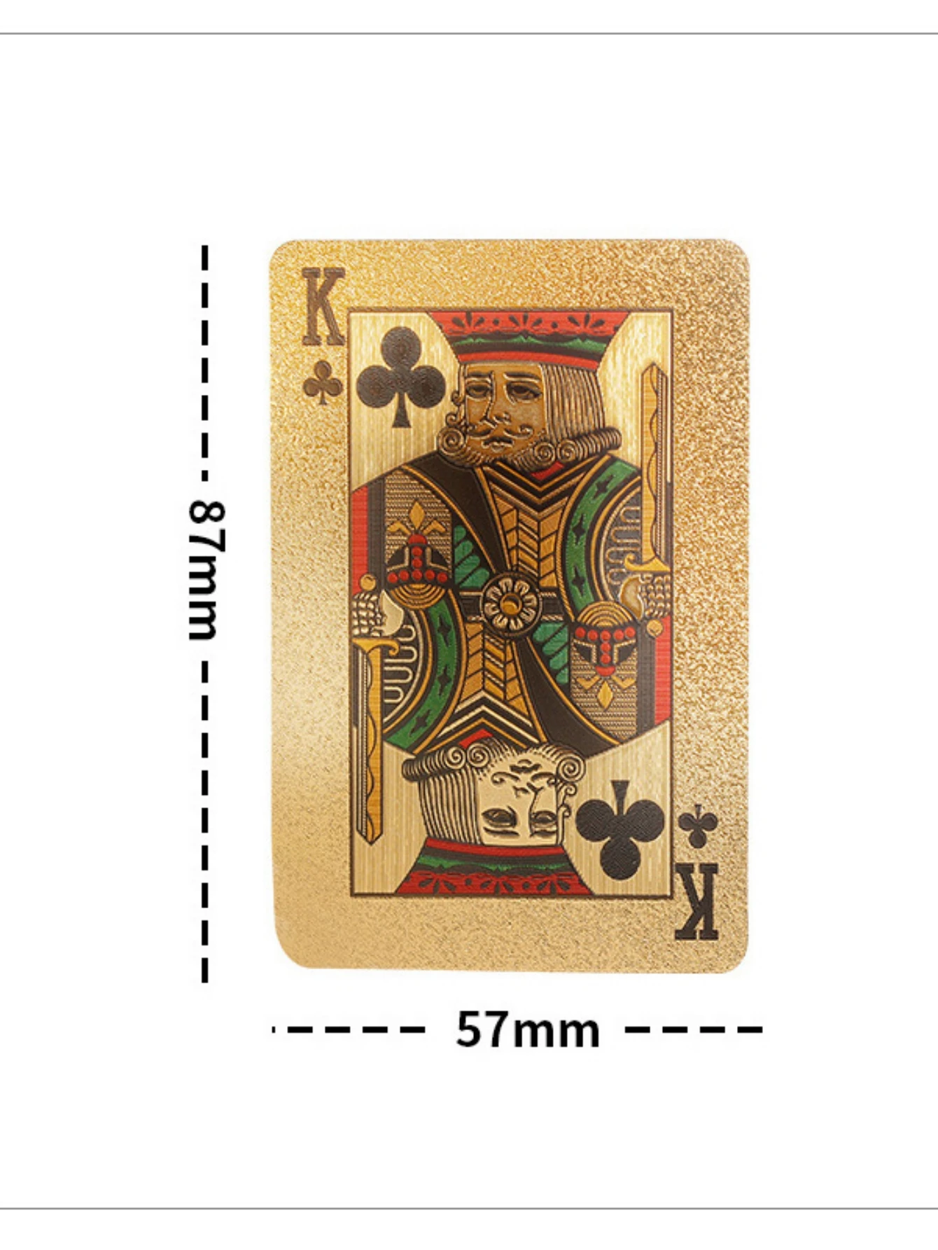 55pcs  Plastic High Quality Poker Cards New Gold Silver Dollar Euro Golden Rose Magic Waterproof Playing Cards Game 5.7 x 8.7CM