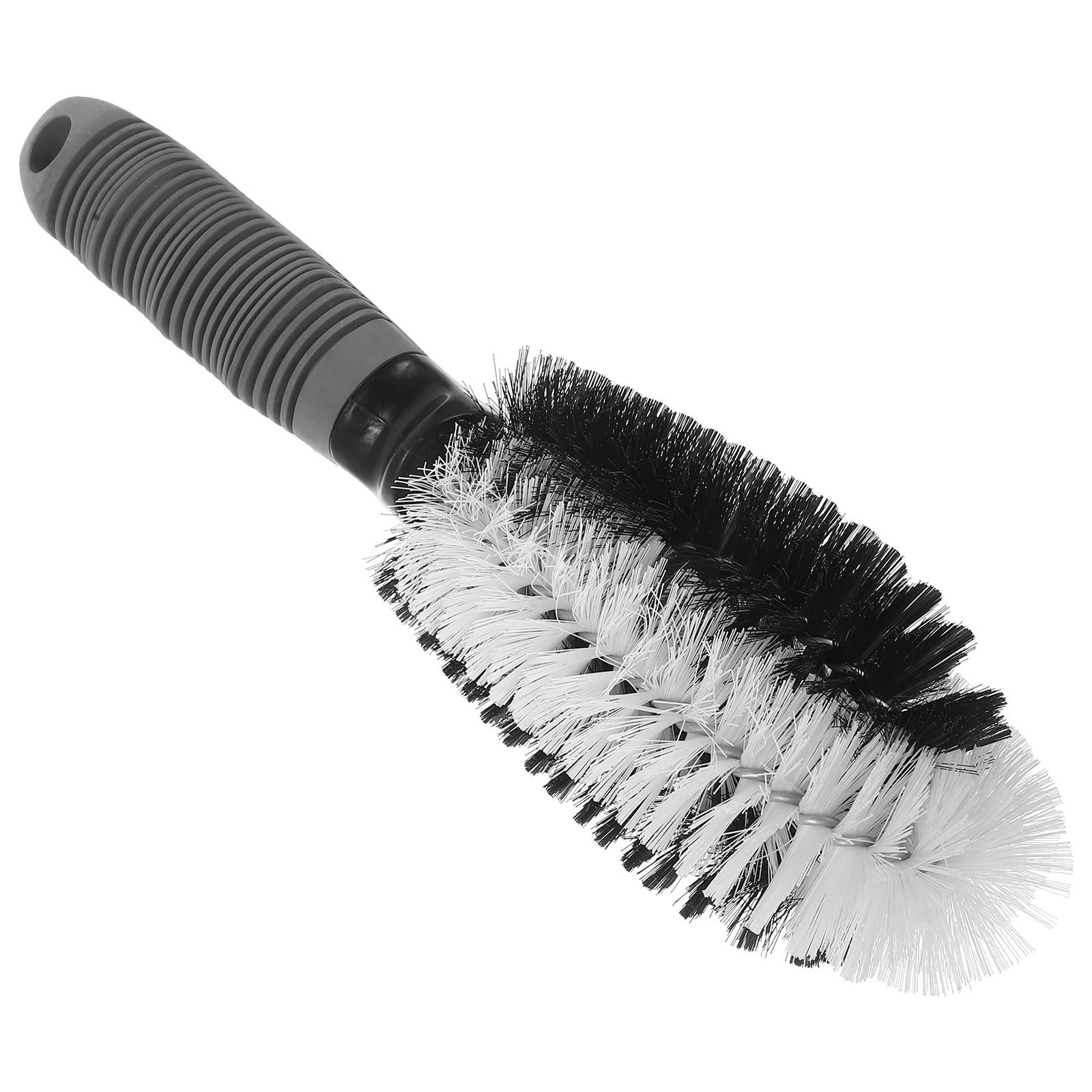 

Tire Cleaning 8x26cm Black White Plastic Wheel Hub Car Wash Tool For Tires Rims Efficient No Tire Brush Scratches