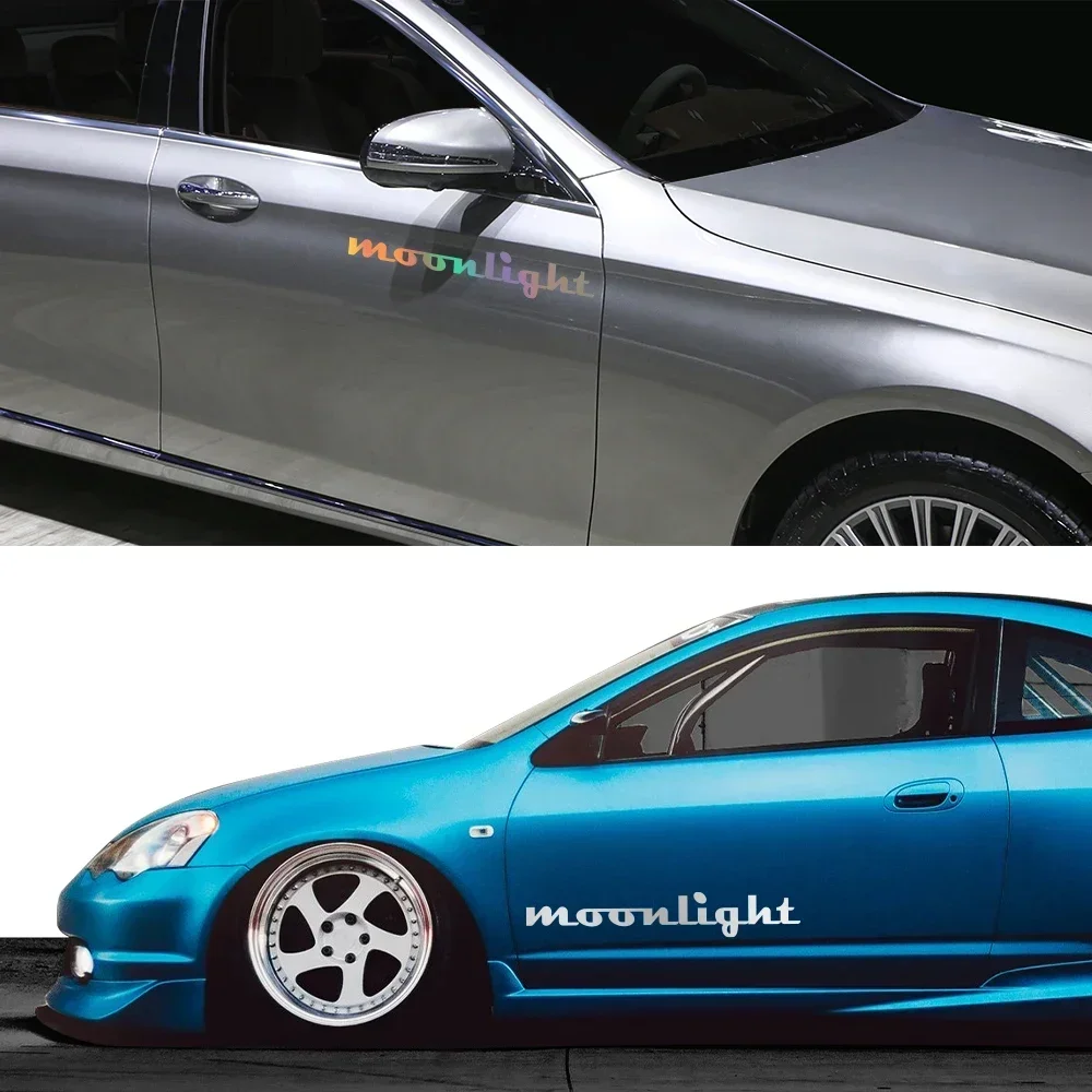

Автомобильная наклейка с лунным светом, декор для лобового стекла, окна, бампера, капота, боковая виниловая забавная наклейка, аксессуары для автотюнинга