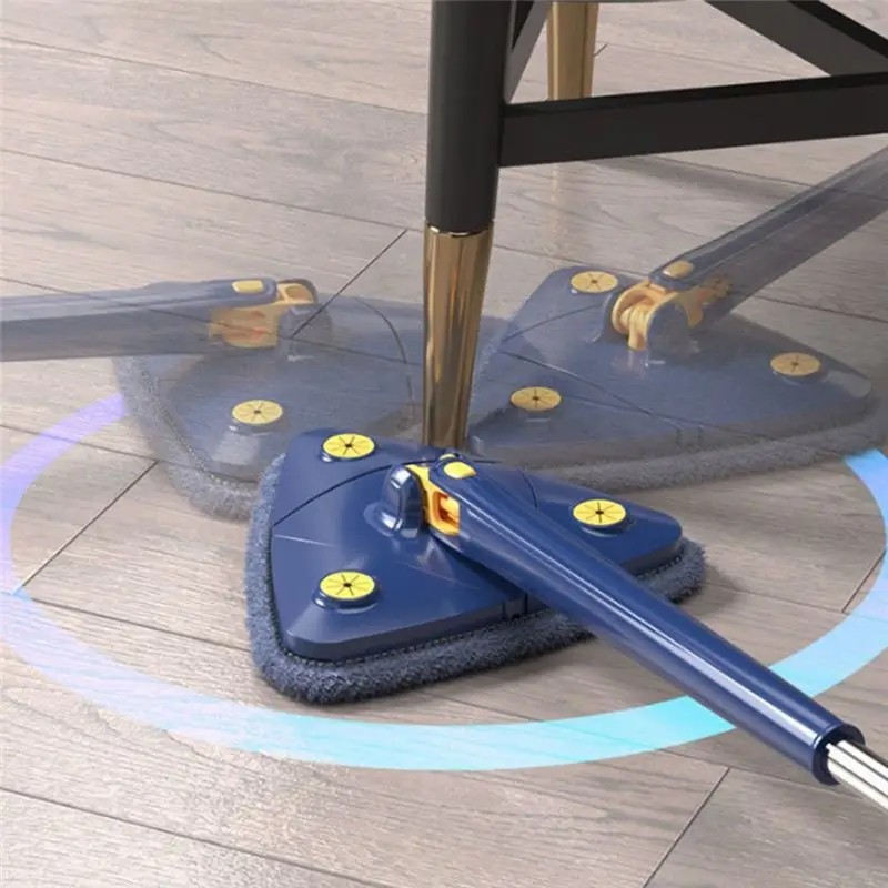 ABJI-Telescopic Cleaning Mop Rotatable Microfiber Mop 360 Twist Squeeze Quick Dry Mops Home Cleaning Tools