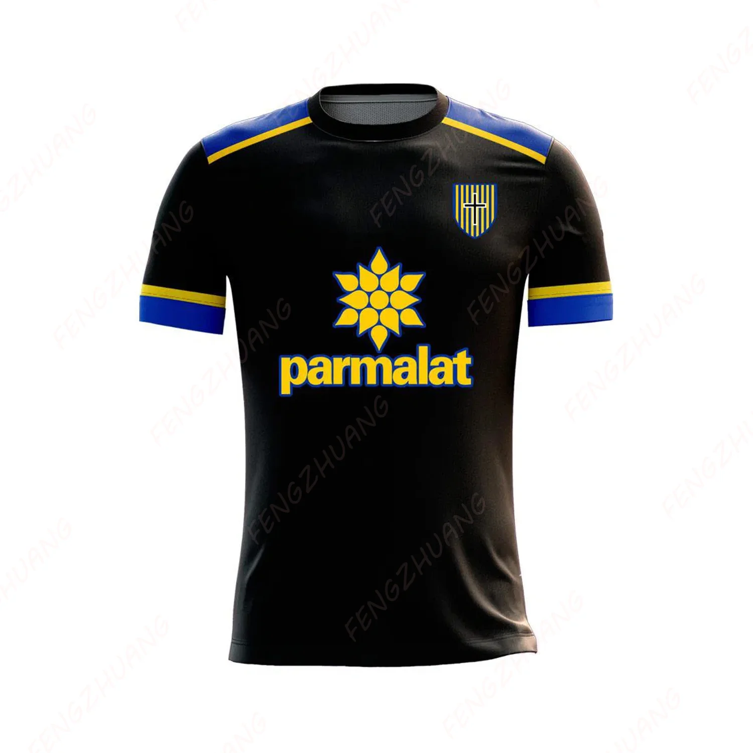 Parma 2024-2025 Away Football Kit Newest Man Outdoor Quick Dry Soccer Jersey Summer Classic Casual Loose Exercise Tee