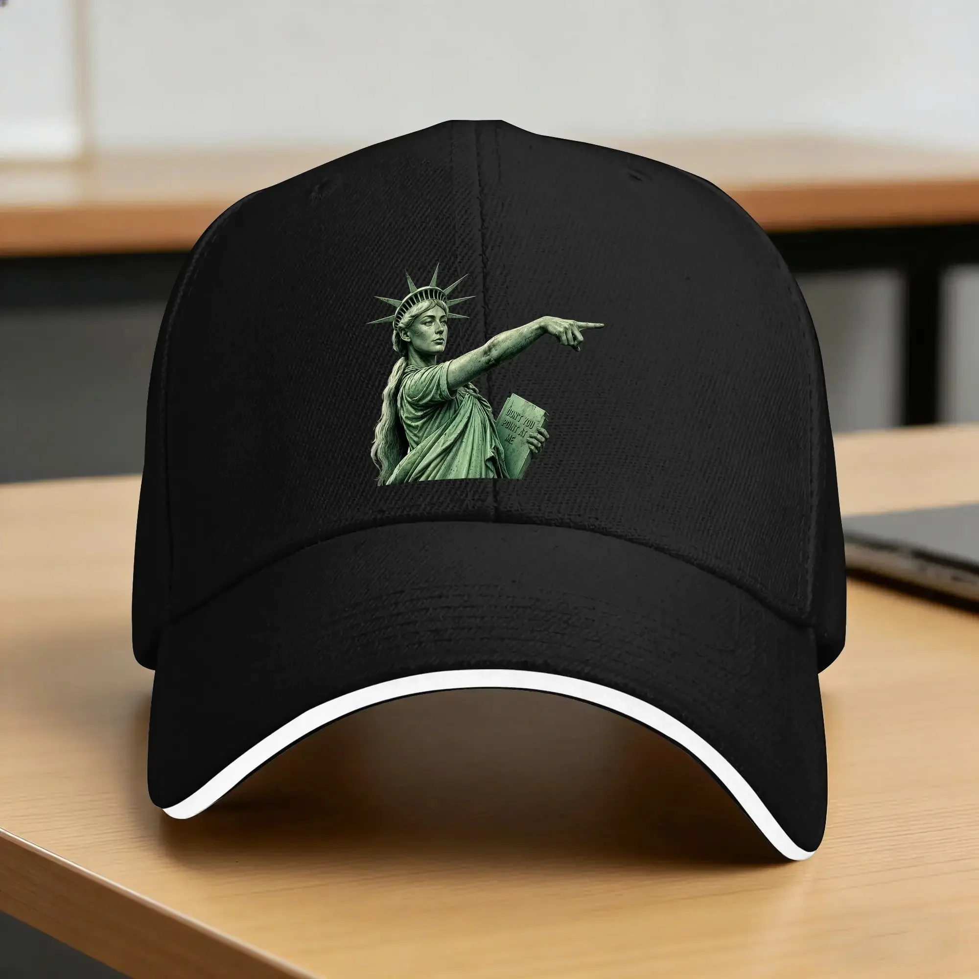 Sophie Pointing God Liberty Has Spoken Patriotic USA Sun Baseball Cap Summer Y2k Retro Trucker Hat Camping Baseball Caps