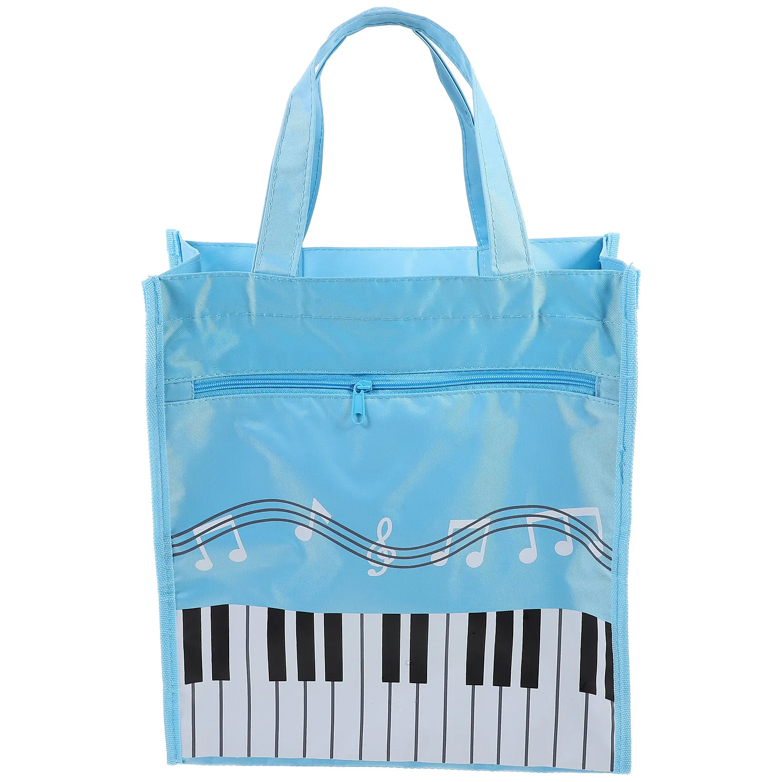 Music Book Handbag Zipper Design Spacious Lightweight Music Score Storage Bag Portable Instrument Accessory Case Water Resistant