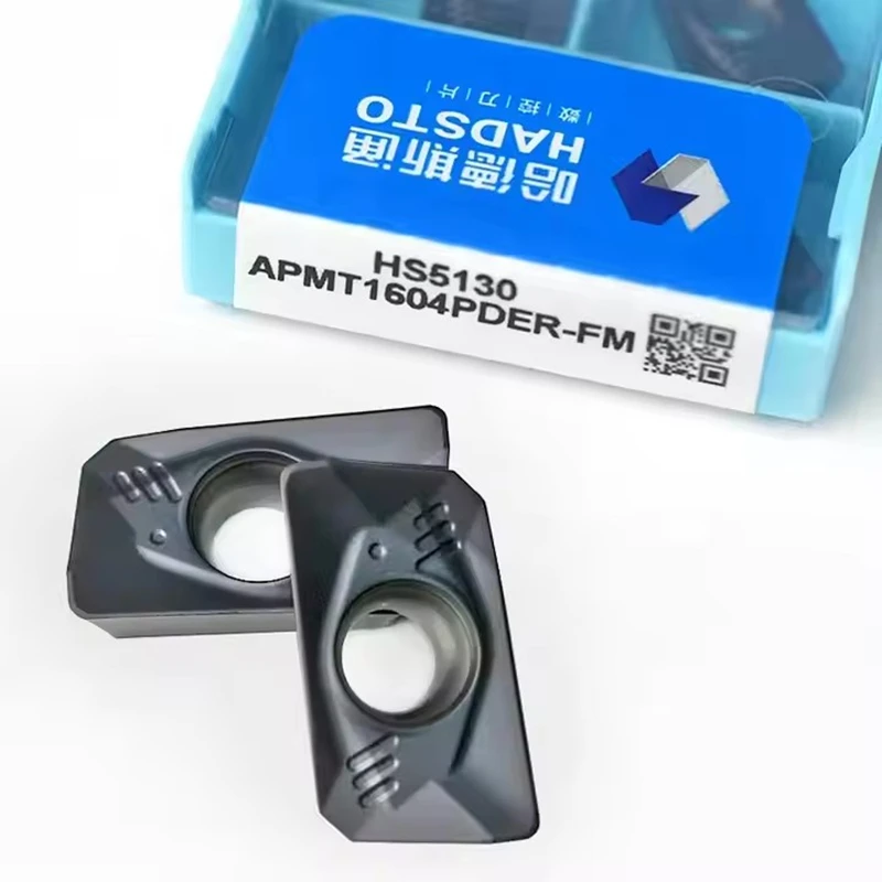 

HADSTO 100% Original APMT1604PDER-FM APMT1605PDER-FM APMT CNC Lathe Tool Milling Carbide Inserts Mill Turning Tools Used