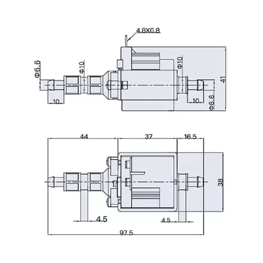 220V Electromagnetic Water Pump JYPC-4 for Steam Irons For self Priming 200cc Min Flow 2.5bar Pressure 54dB Noise
