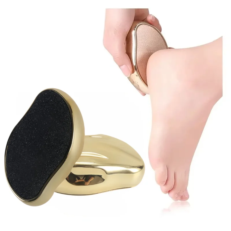 Rimozione della pelle morta Nano vetro Raschietto per tallone Piedi Doccia Scrubber per piedi Pedicure Cura della doccia CrystalTreat Strumenti per capelli