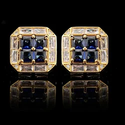 Men Wedding Cufflinks Zircon Rhinestone Men's Business Banquet Office Suit Accessories Buttons Fashion French Shirts Cuff Links