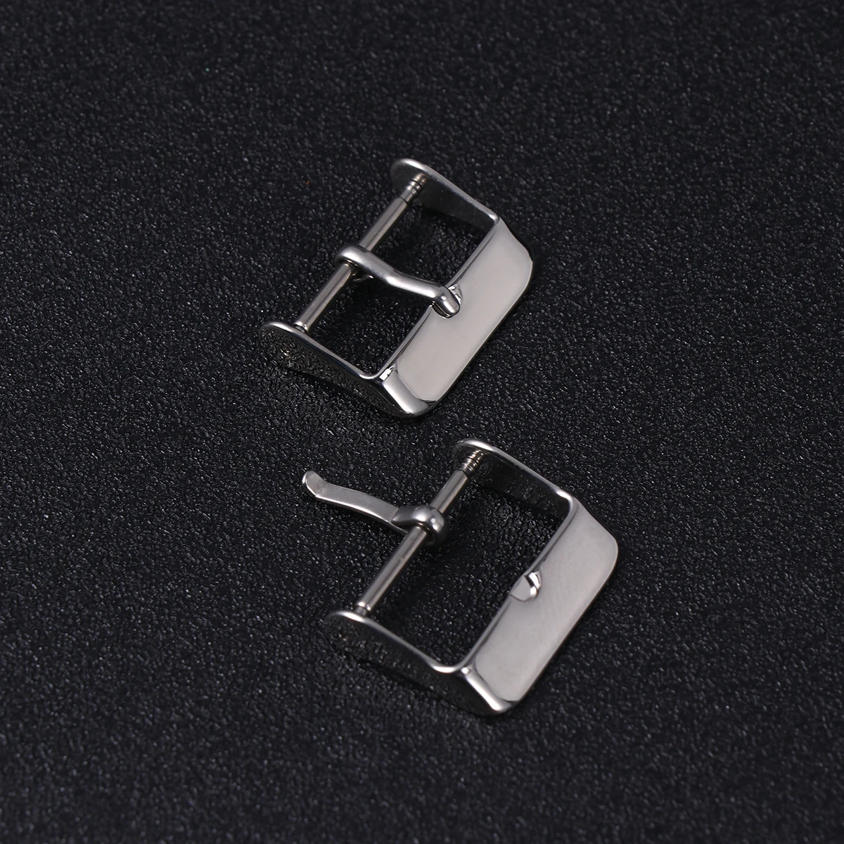 

5 PCS Silver Belt Stainless Steel Buckle Watch Band Clasp Button Watchband Woman