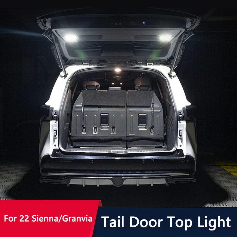 

QHCP Car Tailgate Additional Light Trunk Luggage LED Light Indoor Lamp Camping Lights For Toyota Sienna Granvia 2022 Accessories