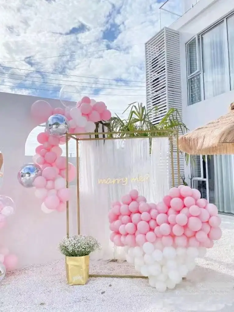 

Wedding Props Background Flower Frame Square Arches Window Display Outdoor Wedding Iron Screen Extend Sash Display Rack 2M -3M