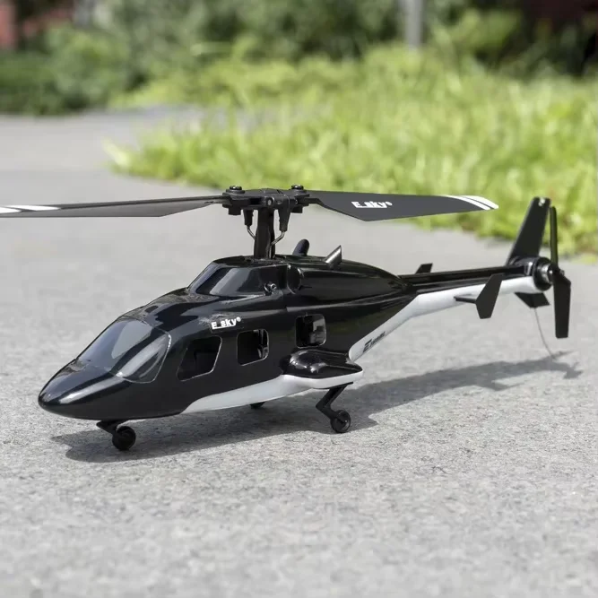Novo 1/80 ESKY 150BL Mini Flying Wolf Helicóptero Drone de Combate Hélice Única Aileron Livre Airwolf V3 Simulação Helicóptero RC