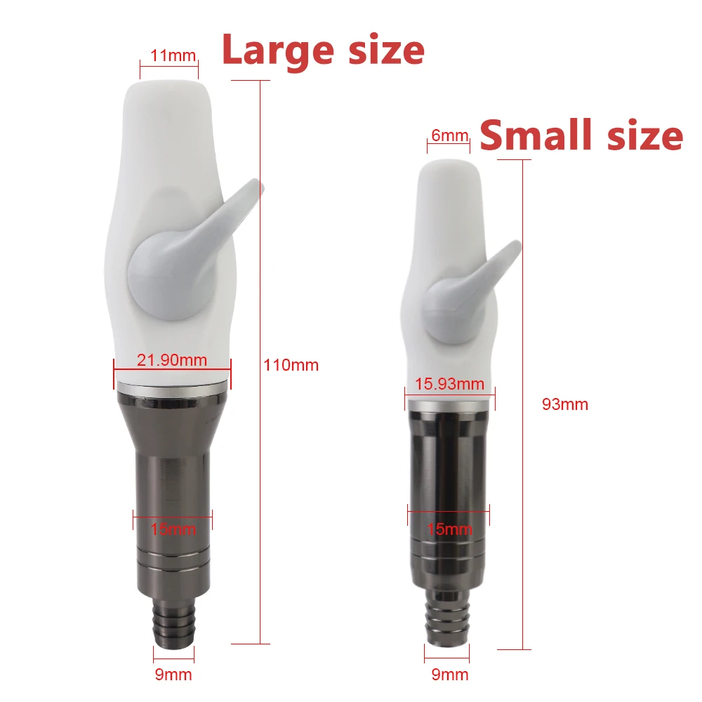 Dental Weak Suction Head Saliva Ejector Suction Silicone Rubber Handpiece 9mm Connect For Dental Chair Spare Dentistry Accessory