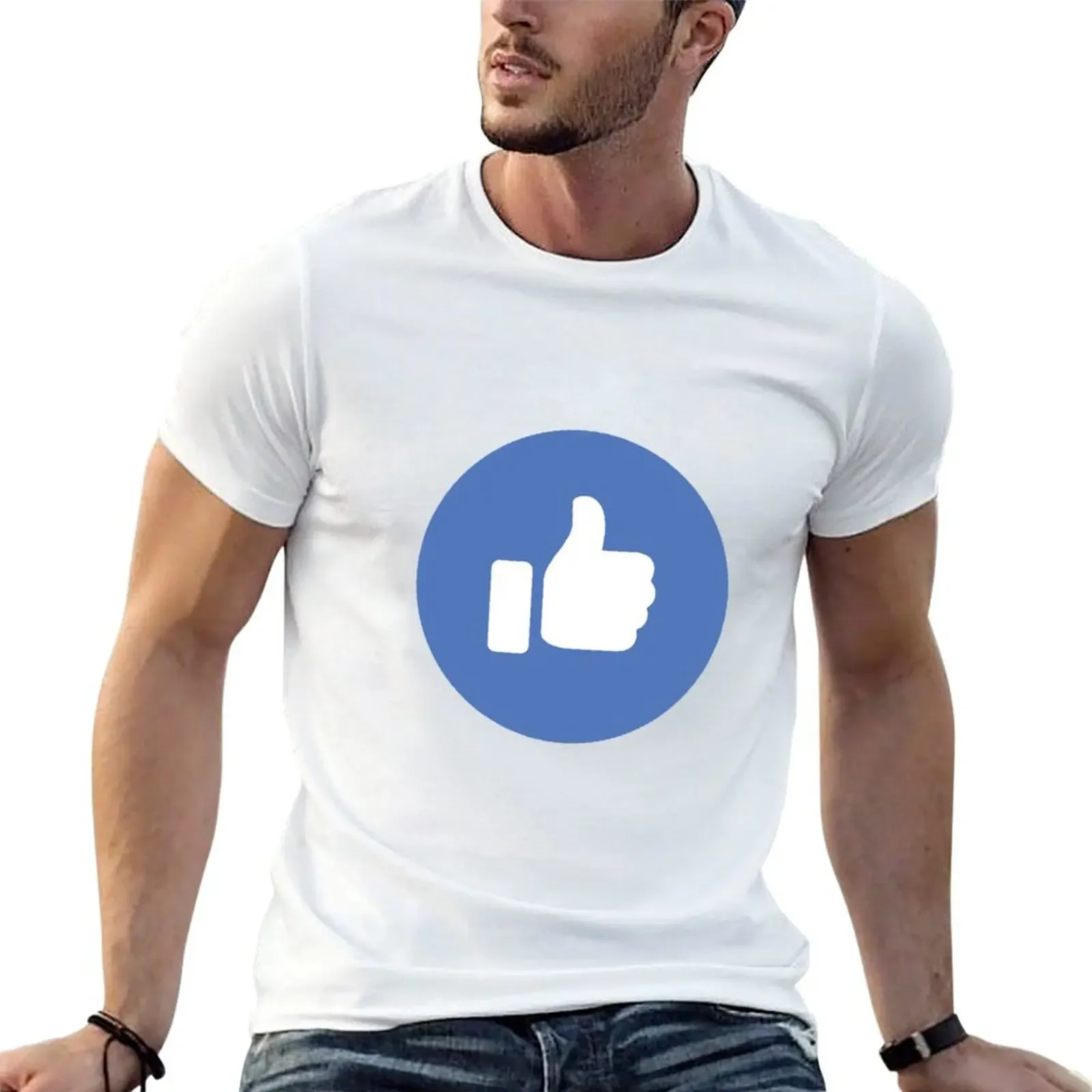 

facebook like T-Shirt quick-drying man clothes boys whites oversized graphic tee t shirts for men graphic