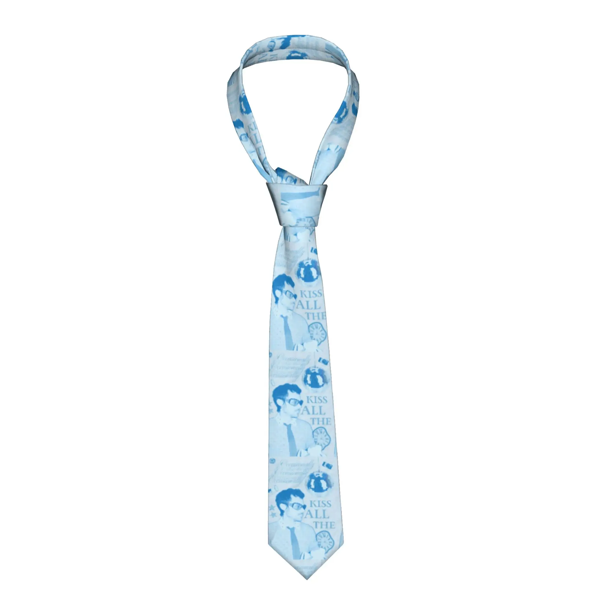 

Kiss All The Time Disco Necktie Skinny Harrys Music Styles Neck Tie for Mens Shirt Accessories Gravatas Wedding Gift