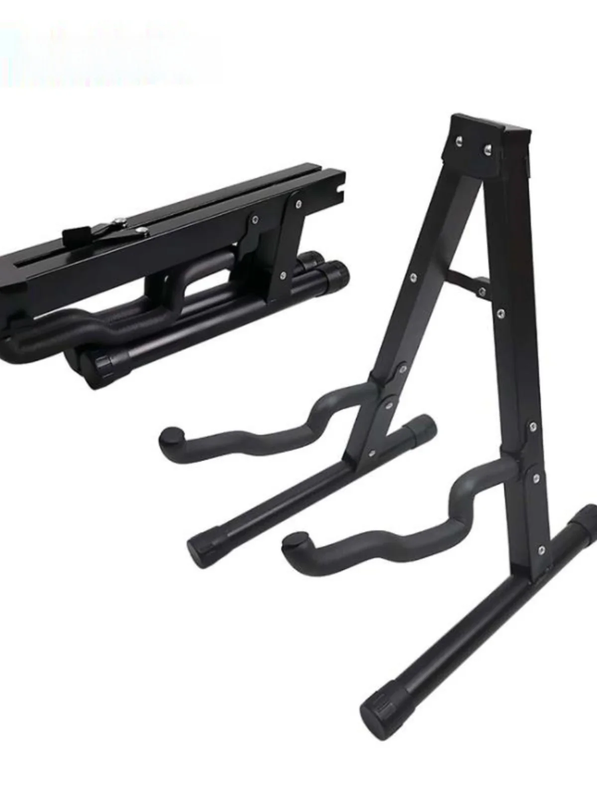 Zhuoyunqin Metal Stack Guitar Stand A-Frame Universal Base for  And Acoustic Guitars And Bass Instruments