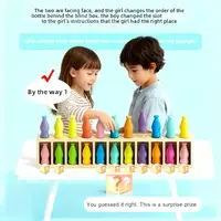 Color Match Toys For Early Childhood Guessing Memory Training Interactive Board Game Puzzle Christmas Halloween Party Toy Gifts 5