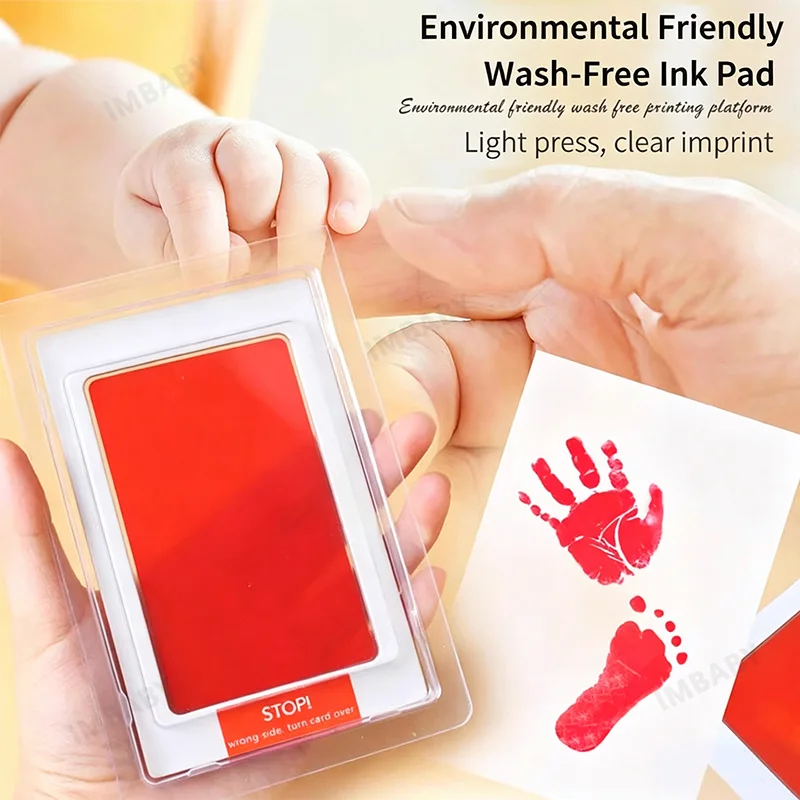 Newborn No-rinse Hand and Foot Stamp Safe Non-toxic Non Contact Skin Baby Paw Prints Souvenir Pet No Ink Hands Feet Stamp Toys