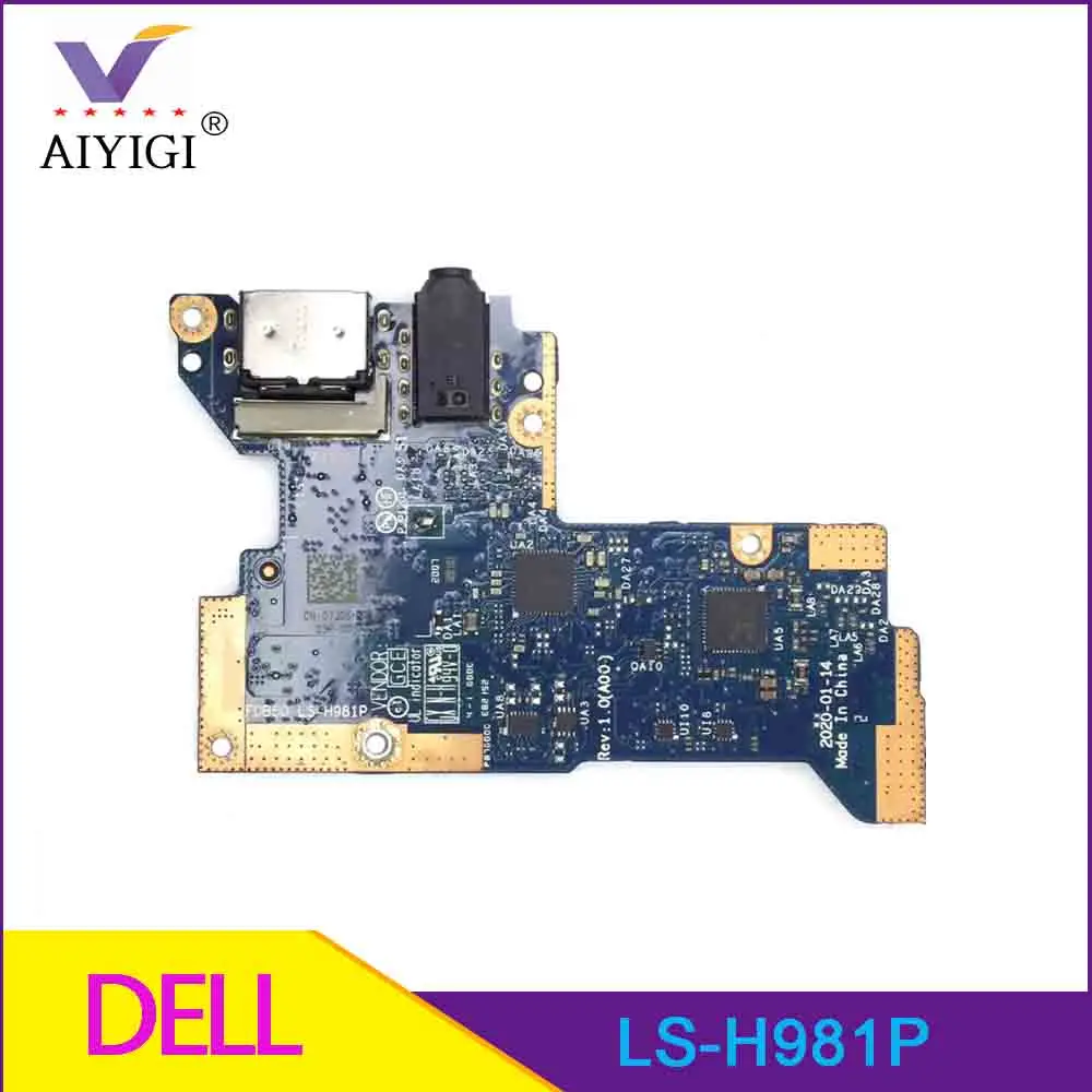 Original For Dell Latitude 9510 USB Board Audio Board A1991B 07J05H LS-H981P Keyboard Led Board