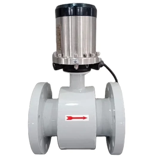 HBYB OLED Display Dn80 Batch Control Fire Magnetic Water Flow Meter for Residential Use Ss316l Rs485 Electromagnetic Flow Meter